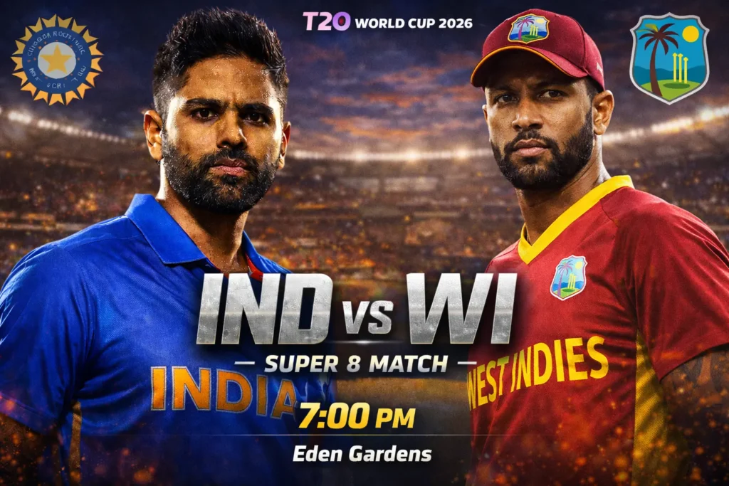 India vs West Indies T20 World Cup 2026 match preview at Eden Gardens