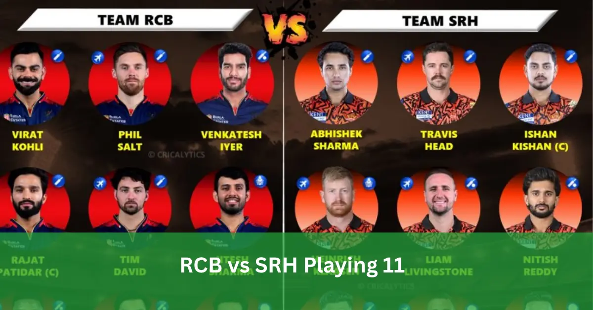 RCB vs SRH Playing 11