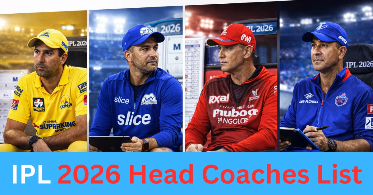 IPL 2026 Head Coaches: Complete List of All 10 Teams
