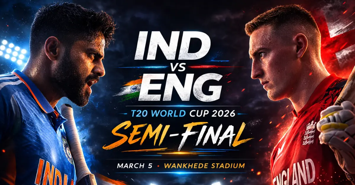 India vs England Semi-Final 2026 at Wankhede – Full Preview, Pitch Report & Prediction