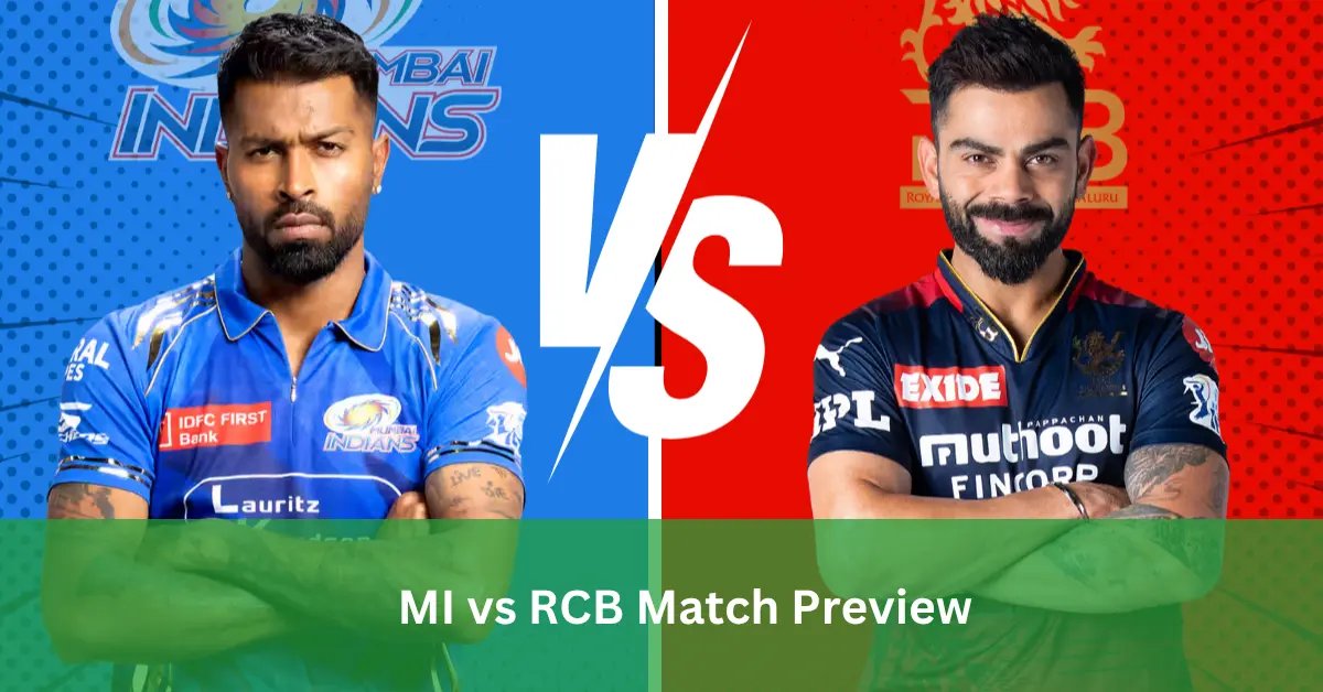 MI vs RCB Match Preview: Wankhede pitch report, weather update, head-to-head और probable playing 11 – कौन मारेगा बाज़ी? जानिए हर detail